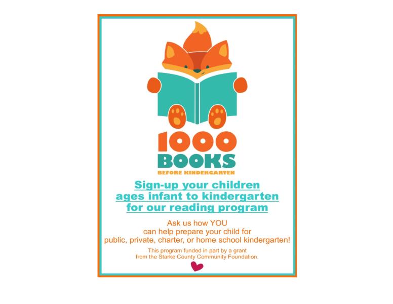1000 Books flyer