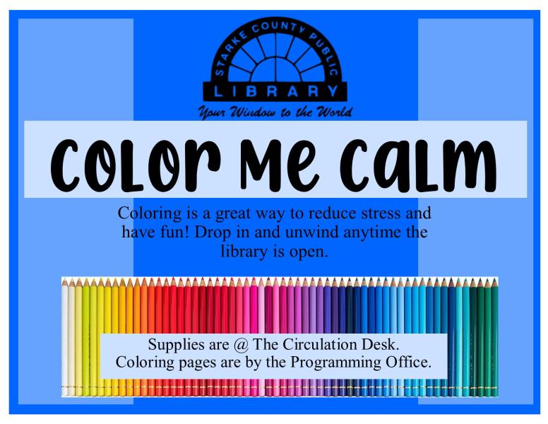 Color Me Calm Flyer