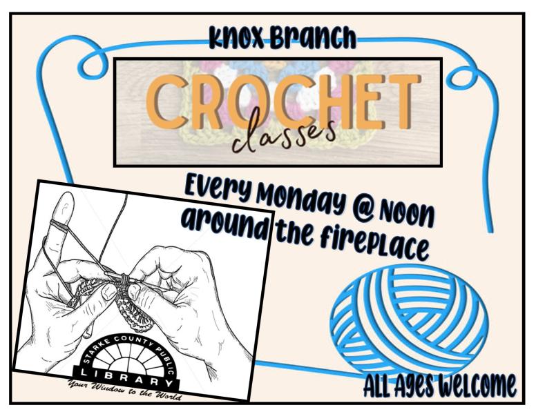 Crochet Program Flyer