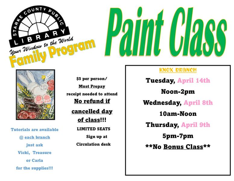 Paint Class Flyer