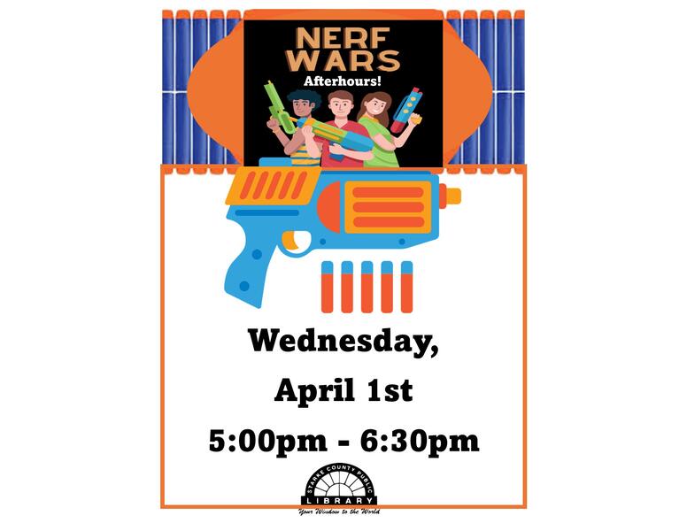 Nerf wars after hours flyer