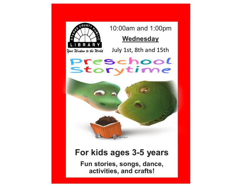 Preschool storytime Flyer
