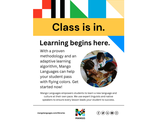 Mango Languages Database Flyer