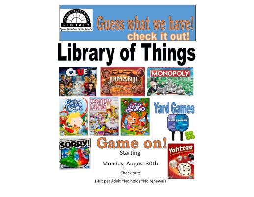 Library of Things Flyer